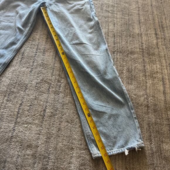 AGOLDE Criss Cross Upsized High Rise Distressed Hem Jean - Suburbia Size 28 - Picture 7 of 11